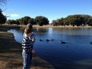 We recently spent some time feeding ducks and playing kickball. Now, if we can just teach the ducks how to play kickball, we should have some much more competitive games . . .