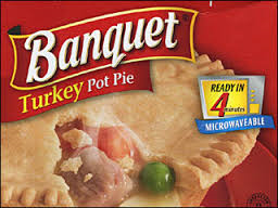 I used to buy those sorry potpies that took FIVE minutes to cook, but that was waaaaaay too long to wait for dinner.